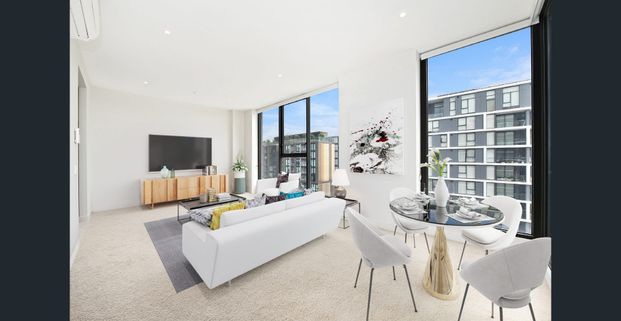 SUN FILLED 1 BEDROOM APARTMENT AT 'CENTRALE' ABOVE NORTH RYDE METRO STATION - Photo 1