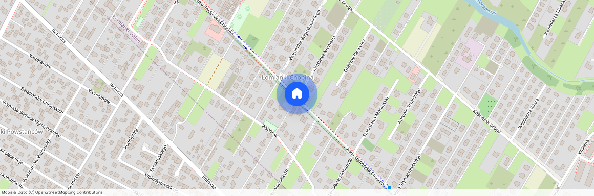 al. Fryderyka Chopina, Łomianki Dolne, Łomianki, warszawski zachodni, mazowieckie