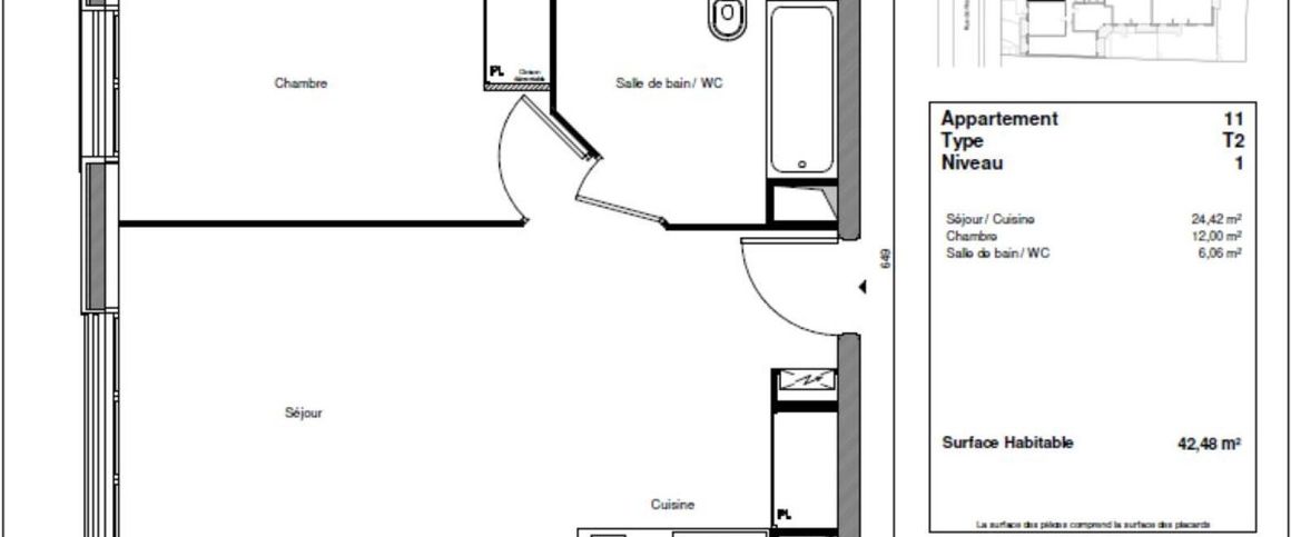 location Appartement T2 DE 42.48m² À CHAMPIGNY SUR MARNE - Photo 1