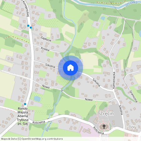 ul. Szkolna, Zręcin, Chorkówka, krośnieński, podkarpackie