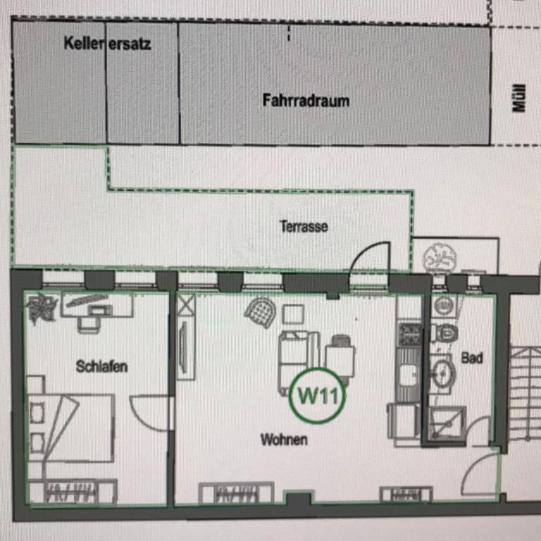Renovierte 2-Zimmerwohnung mit Einbauküche - EG - Terrasse - Tageslichtbad mit Dusche - Foto 2