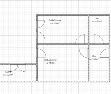 2- Raum Wohnung Altstadt Bautzen ca. 40,0m² mit Einbauküche - Photo 6