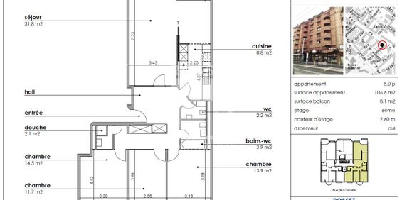 5 Zimmer, 107 m², 6. Stock - Photo 3