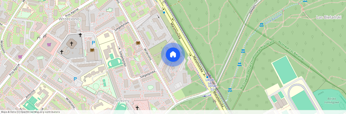 ul. Marymoncka 129, Wrzeciono, Bielany, Warszawa, mazowieckie