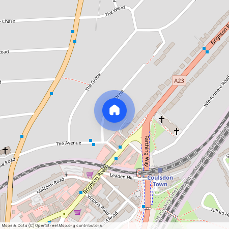Close to Coulsdon Town Centre
