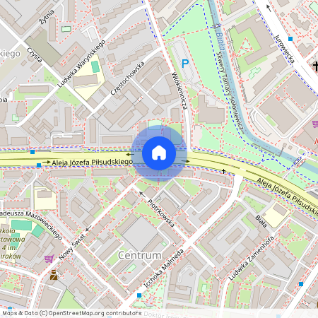 ul. Aleja Józefa Piłsudskiego, Centrum, Białystok, podlaskie
