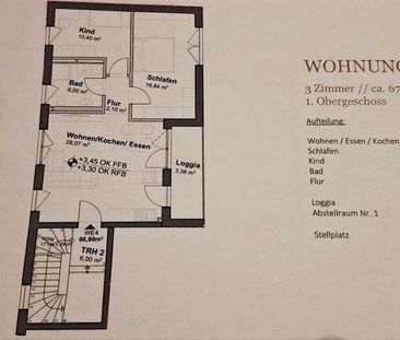 Helle 3-Zimmer Wohnung mit 67 m² in Großostheim - Foto 1