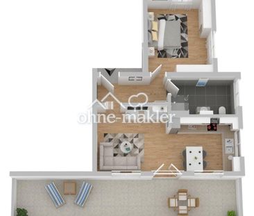 Moderne 2-Zimmer-Wohnung mit Einbauküche, großem Balkon & Wohlfühl-... - Foto 5