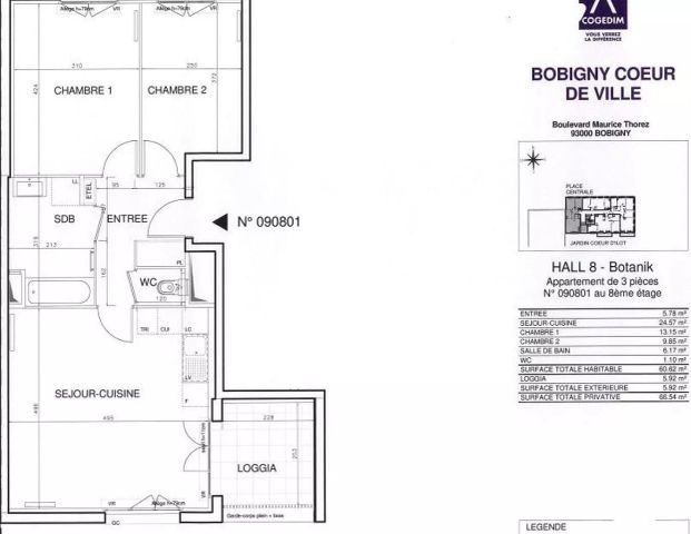 location Appartement T3 DE 60.1m² À BOBIGNY - Photo 1