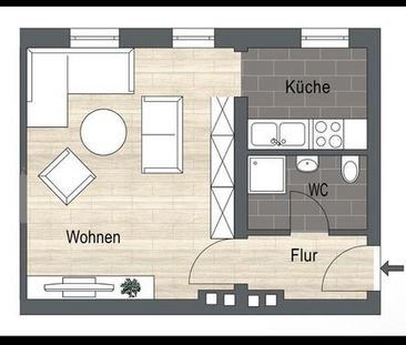1-Zimmer-Wohnung möbelierte Küche - Photo 4