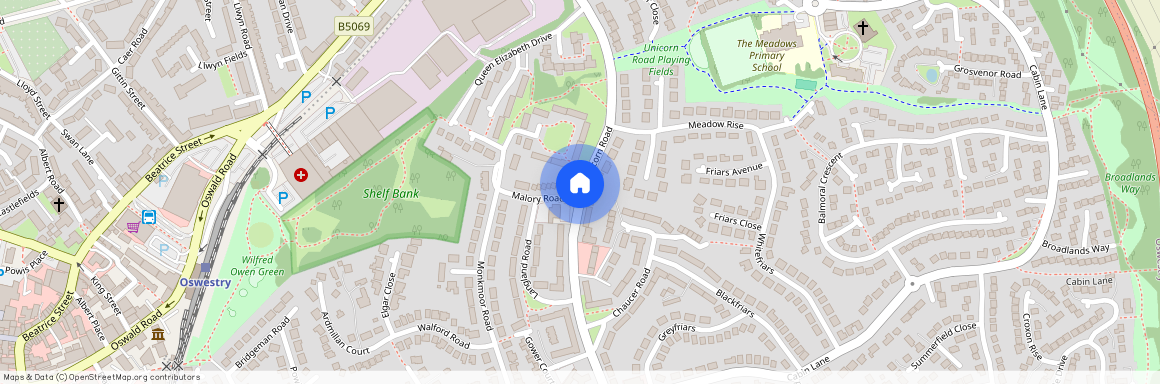 Unicorn Road, Oswestry, Shropshire, SY11