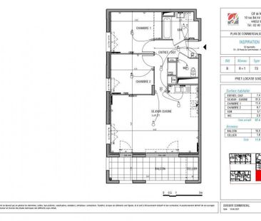 Location appartement t3 67 m² à Nantes (44100) Centre ville-Chantenay - Photo 1