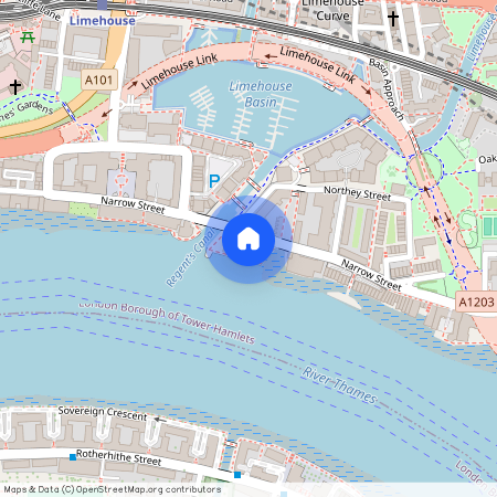 Narrow Street, Wapping, E14, London