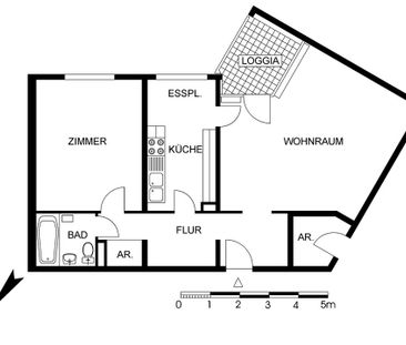 Wohnungstausch 2-Zimmer-Wohnung und suche 4-Zimmer-Wohnung - Photo 1