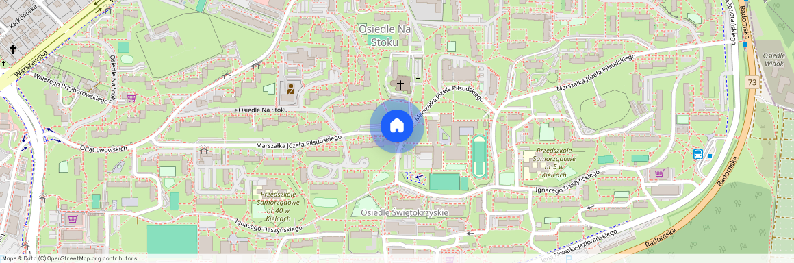 ul. Marszałka Józefa Piłsudskiego, Osiedle Świętokrzyskie, Kielce, świętokrzyskie