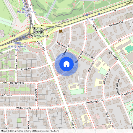 Warszawa, Praga-Południe, Praga-Południe, Saska, Kępa, Berezyńska