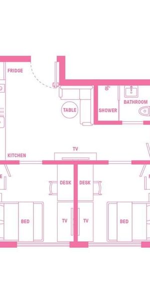 2 Bed Shared Apartment, Double Bed - Photo 1