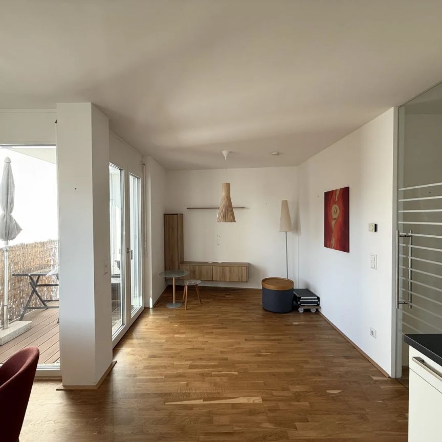 Zentral begehbare 3-Zimmer Wohnung mit toller Raumaufteilung und Loggia ins Grüne- ab 01.04 - Foto 1