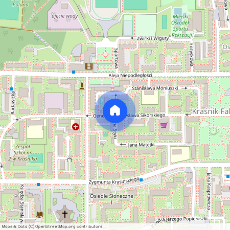 ul. gen. Władysława Sikorskiego, Kraśnik, kraśnicki, lubelskie