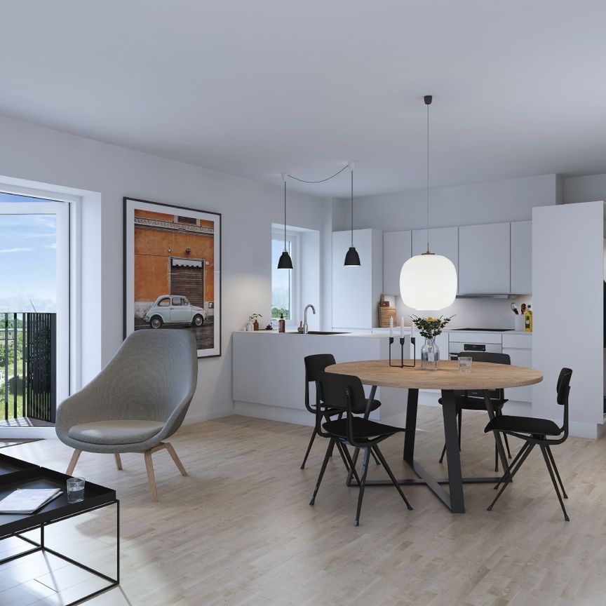 Teglværkskanten - Lækker og lys 2-værelses lejlighed med egen terrasse - Photo 1