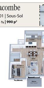 Nouveau projet ! 37-39 boul Lacombe, Repentigny - 4 ½ – 945 pi2 à 1072 pi2 À partir de 1825$/mois=1670$ (option avec coin bureau et/ou salle d’eau) - Photo 4