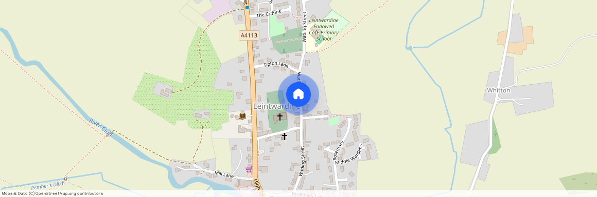 Watling Street, Leintwardine, Craven Arms, Herefordshire, SY7