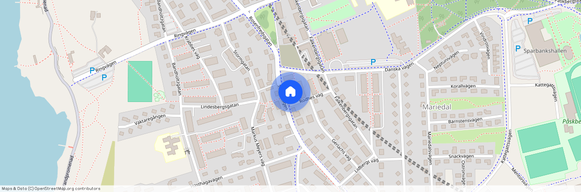 Sörse, Varberg, Halland, Rodhes väg 1