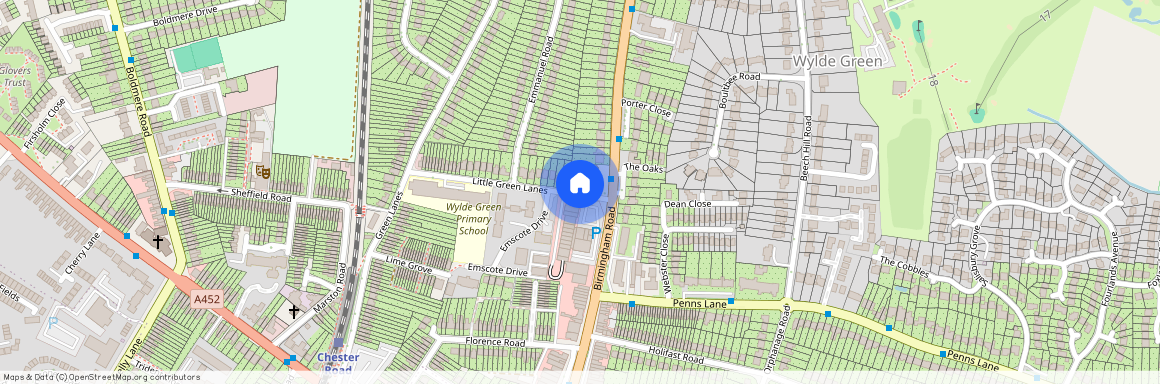 Green Lanes, Wylde Green, Sutton Coldfield