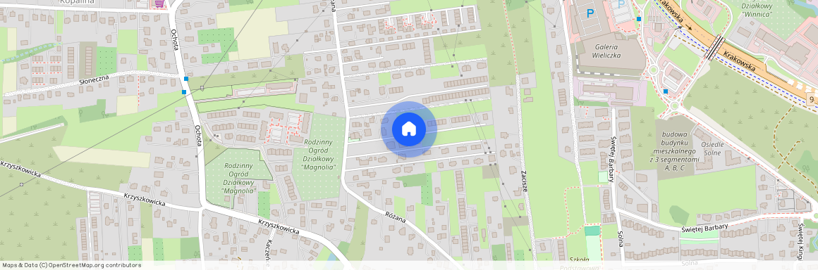 ul. Różana, Wieliczka, Wieliczka, wielicki, małopolskie