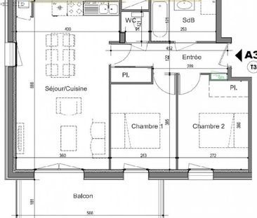 Location Appartement 3 pièces 56m² ST HERBLAIN 44800 - Photo 6