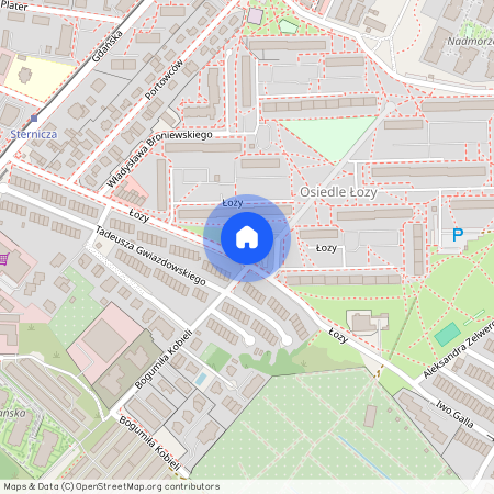 ul. Łozy, Brzeźno, Gdańsk, pomorskie