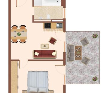 2 Zimmer Appartement in Nähe der Universität - Photo 6