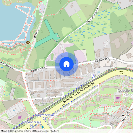 ul. Norymberska, Zakrzówek, Dębniki, Kraków, małopolskie