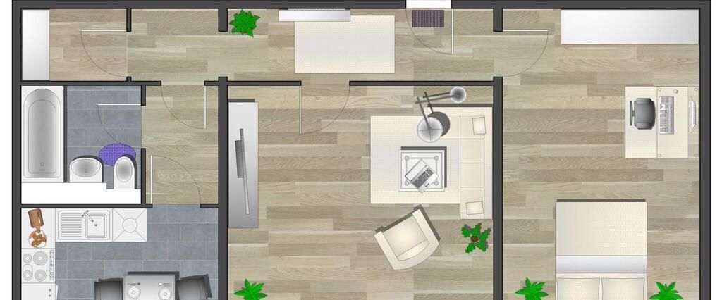 2-Raum-Wohnung - Foto 1