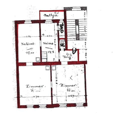 Schöne Altbau-3-Zimmer-Wohnung mit Balkon - Foto 3