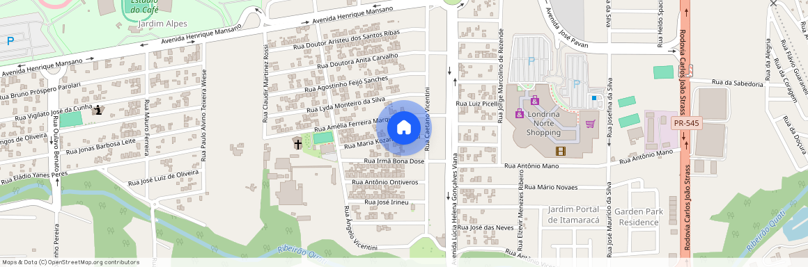 Rua Maria Kozan Pialarissi 185, Londrina, Londrina - PR, 86079-390, Brazil