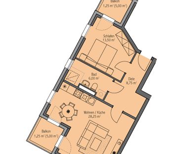 Helle 2-Zimmerwohnung im Kirchsteigfeld, Potsdam mit 2 Balkonen - Foto 5