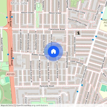 Route 1, Bowes Street, Manchester, M14