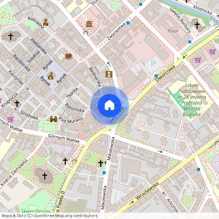 ul. Wodna, Starówka, Śródmieście, Gliwice, śląskie