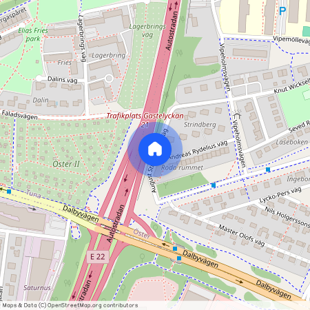 August Strindbergs väg, Lund