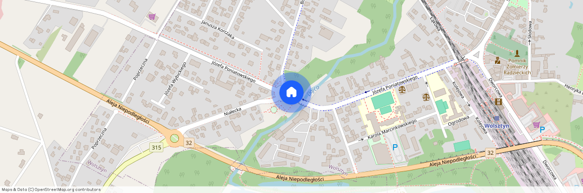 ul. Poniatowskiego, Wolsztyn, Wolsztyn, wolsztyński, wielkopolskie