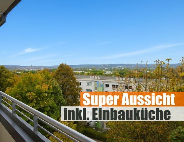 Top-Aussicht vom Südbalkon Richtung Stadtpark + Einbauküche inklusive! - Foto 1