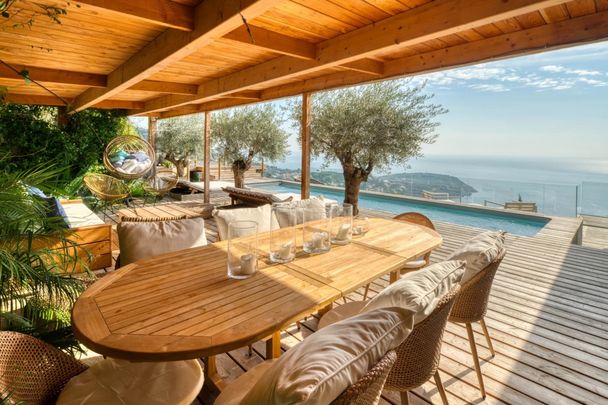 Roquebrune Cap Martin - Splendide villa, 363m2, jardin, piscine, terrasses, sauna, salle de sport - Photo 1