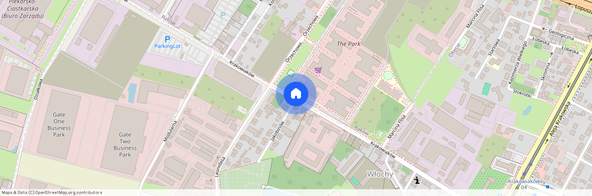 ul. Krakowiaków, Okęcie, Włochy, Warszawa, mazowieckie