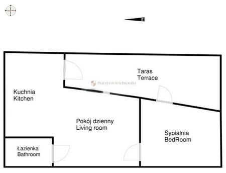 Przestronny 50 m2 apartament z tarasem. - Zdjęcie 5