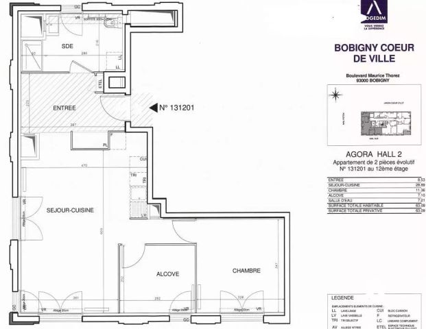 location Appartement T3 DE 64.1m² À BOBIGNY - Photo 1