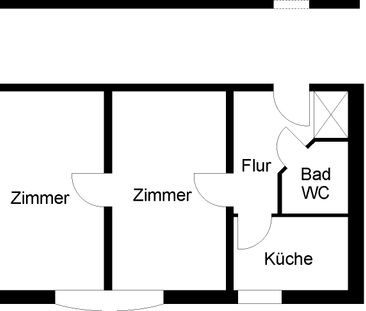 2-Zimmer-Wohnung in der Nähe des Klinikums // 5.OG Wohnung 2 - Foto 3