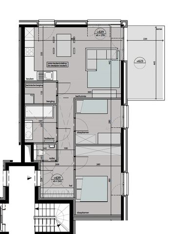 Nieuwbouw appartement met 2 slaapkamers en terras - Foto 3