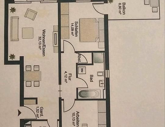 Wohnung mit 3 Zimmer in Bischberg 96120 - Foto 1