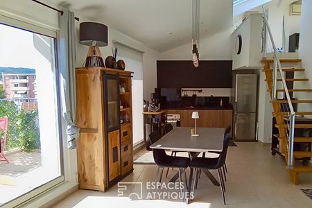 Appartement meublé avec terrasse et garage – dernier étage en centre-ville - Photo 5